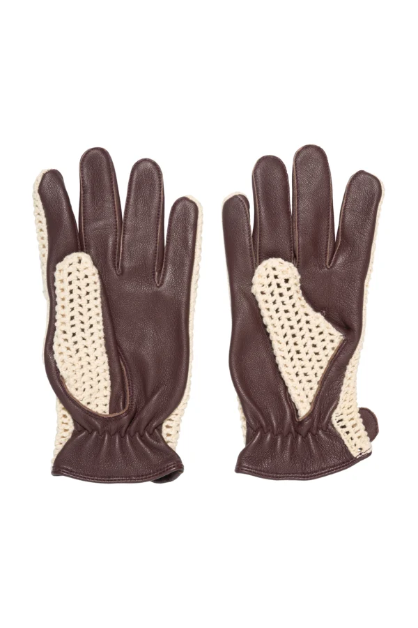 Frendsi's Old drivers gloves - Brown